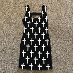 🖤  Nasty Gal Black & White Cross Dress 🖤